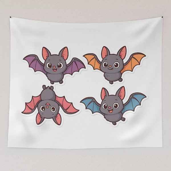Item preview, Cute Kawaii Bat Stickers designed and sold by SassyArtistry.