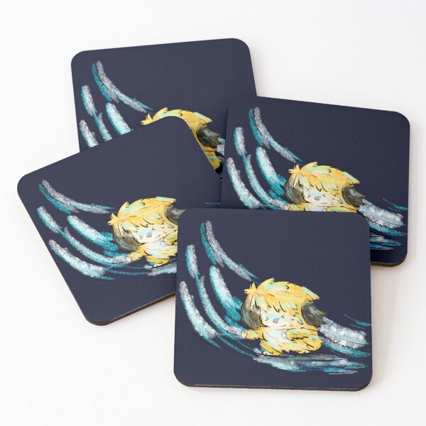 Item preview,  Fluffy yellow dog resists to strong wind cartoon  designed and sold by CuteLemon00.