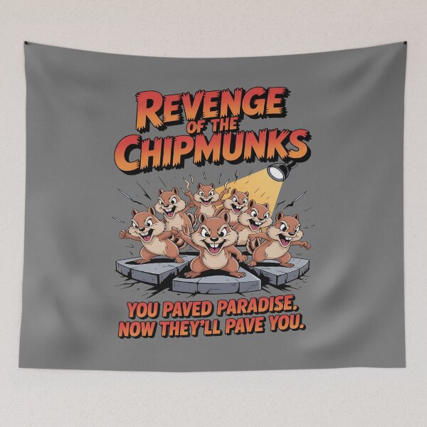 Artikelvorschau, Die Rache der Chipmunks - Chipmunk Halloween - Chipmunk Horror - Chipmunk Monster - Chipmunk Nutty entworfen und verkauft von JansenGS.