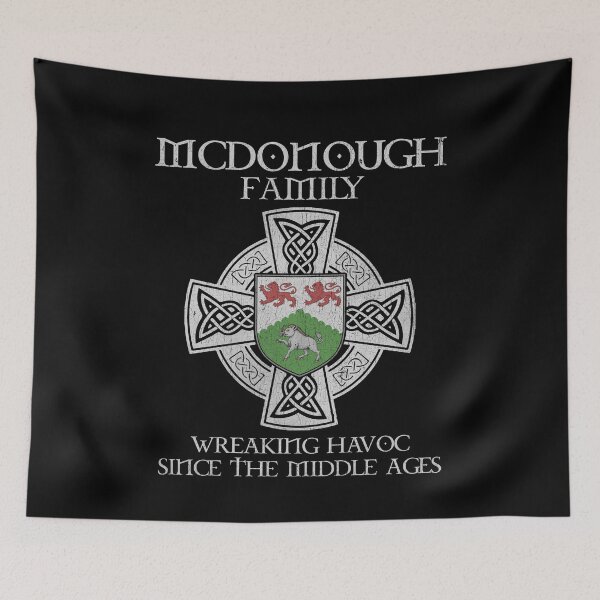 Item preview, McDonough Family Crest – Medieval Heritage Emblem for Ancestry Lovers & Vintage Style Fans designed and sold by 9X FR.