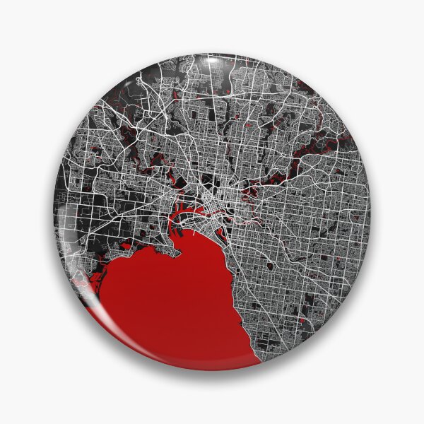 Artikelvorschau, Melbourne Stadtplan von Victoria, Australien - Orientalisch entworfen und verkauft von deMAP.