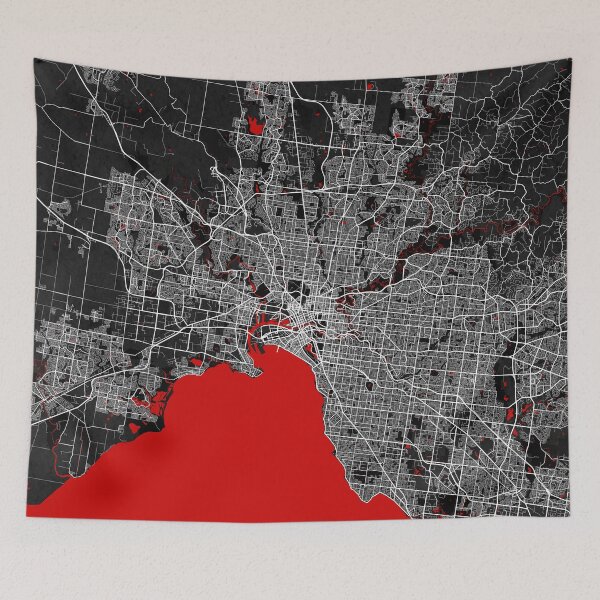 Item preview, Melbourne City Map of Victoria, Australia - Oriental  designed and sold by deMAP.