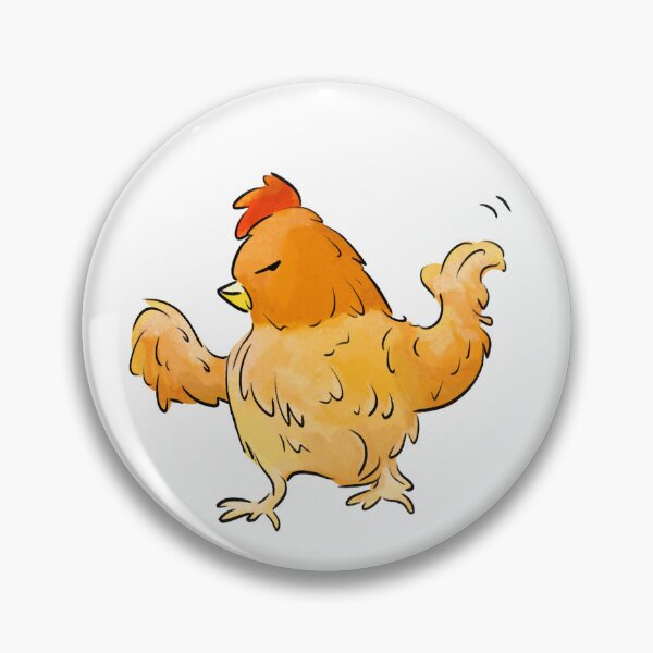 Item preview, Cartoon chicken saying NO in disdainful look illustration designed and sold by CuteLemon00.