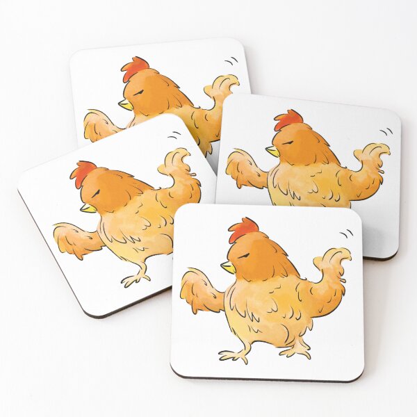 Item preview, Cartoon chicken saying NO in disdainful look illustration designed and sold by CuteLemon00.