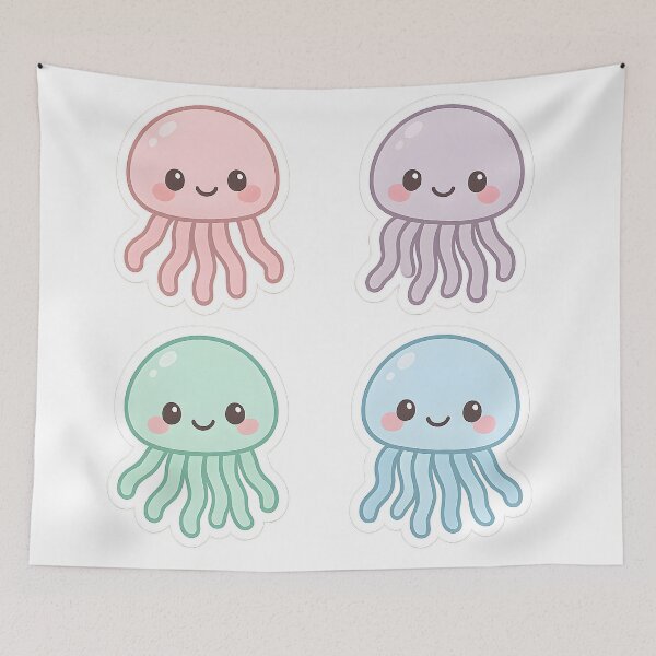 Item preview, Cute Kawaii Jellyfish designed and sold by SassyArtistry.
