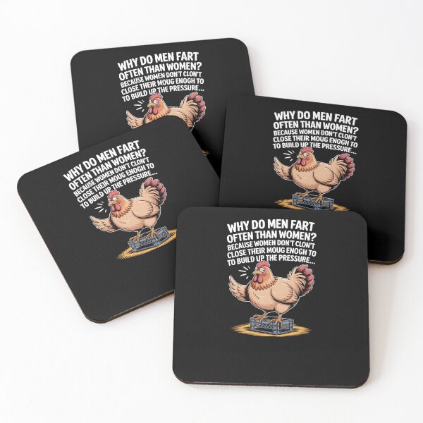 Item preview, Funny Chicken Joke – Why Do Men Fart More Than Women designed and sold by MissRasheedHam.