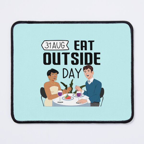 Item preview, 31 Aug Eat Outside Day - Wacky Holidays designed and sold by ChemicalXShop.