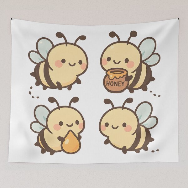Item preview, Cute Kawaii Honey Bees designed and sold by SassyArtistry.