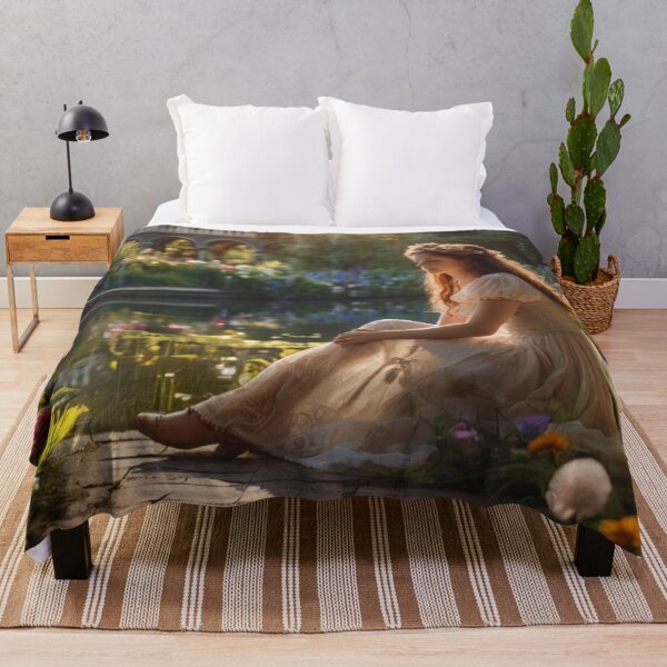 Artikelvorschau, Victorian Woman by the Garden Pond Artprint entworfen und verkauft von BlareBlare.