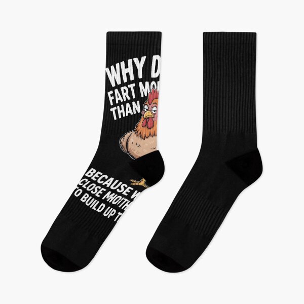Item preview, Funny Chicken Joke – Why Do Men Fart More Than Women designed and sold by MissRasheedHam.