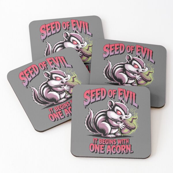 Item preview, Seed of evil - Chipmunk halloween - Chipmunk horror - Chipmunk monster - Chipmunk nutty designed and sold by JansenGS.