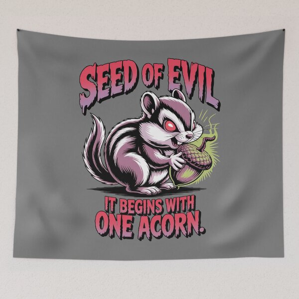Item preview, Seed of evil - Chipmunk halloween - Chipmunk horror - Chipmunk monster - Chipmunk nutty designed and sold by JansenGS.