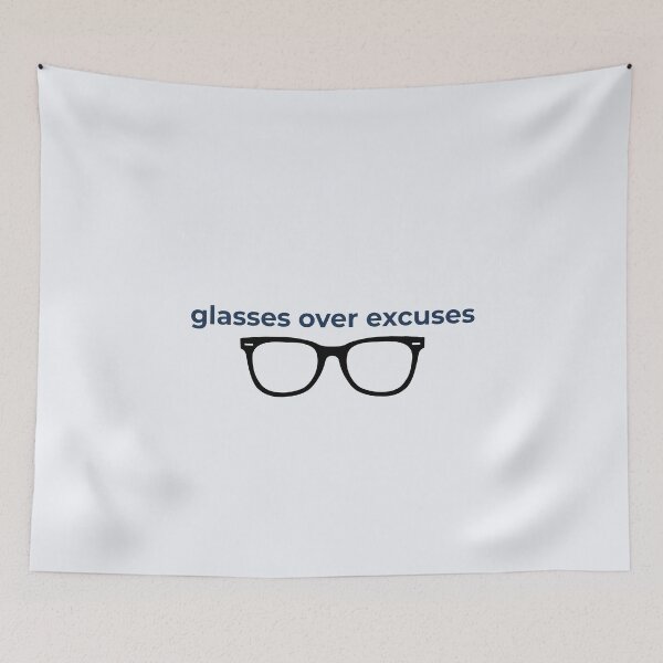 Item preview, Glasses over excuses designed and sold by musthavewords.