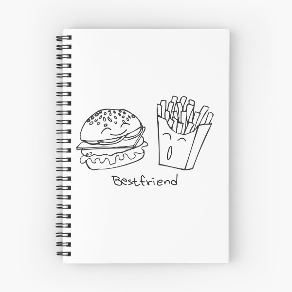 Item preview, Burger and Fries Bestfriend – Cute Food Art designed and sold by The secret storage room.