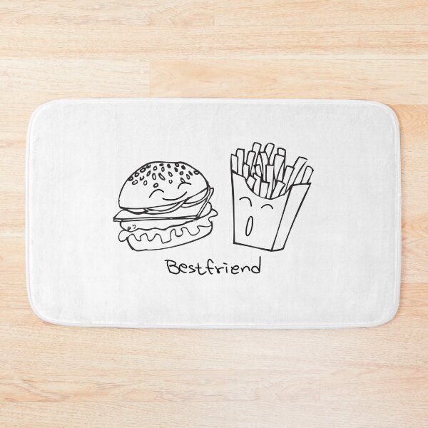 Item preview, Burger and Fries Bestfriend – Cute Food Art designed and sold by The secret storage room.