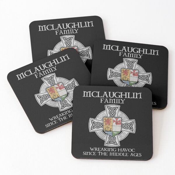 Item preview, McLaughlin Family Crest – Medieval Heritage Emblem for Ancestry Lovers & Vintage Style Fans designed and sold by 9X FR.