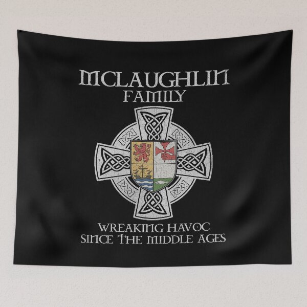 Item preview, McLaughlin Family Crest – Medieval Heritage Emblem for Ancestry Lovers & Vintage Style Fans designed and sold by 9X FR.