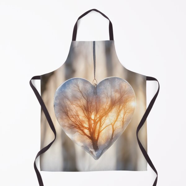 Item preview, Ice Heart in Birch Forest designed and sold by CalmnessbyChoice.