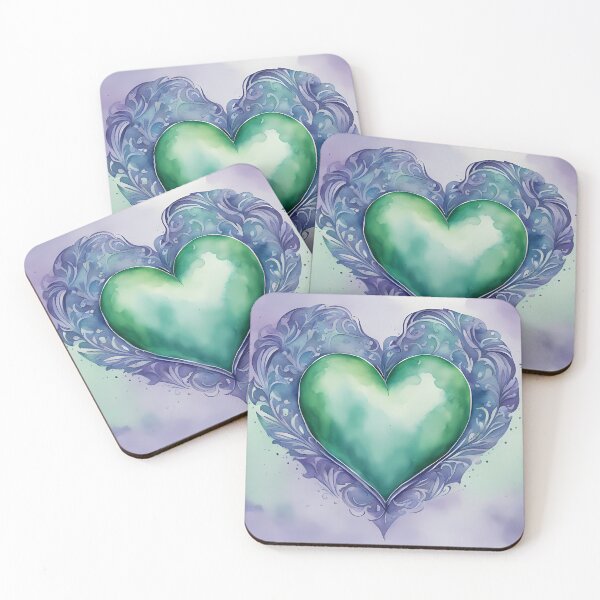 Item preview, Green Heart with Lace designed and sold by CalmnessbyChoice.