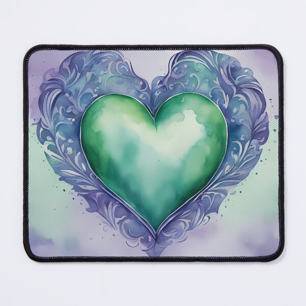 Item preview, Green Heart with Lace designed and sold by CalmnessbyChoice.