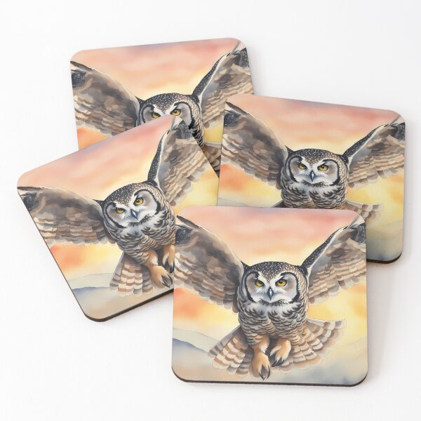 Item preview, Owl Flying at Dawn designed and sold by CalmnessbyChoice.