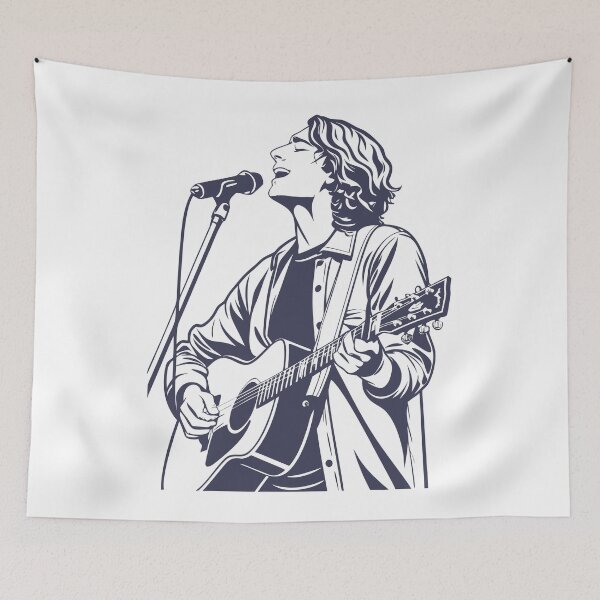 Item preview, Dean Lewis Vector Art  Acoustic Music Illustration designed and sold by JayceTucker89.