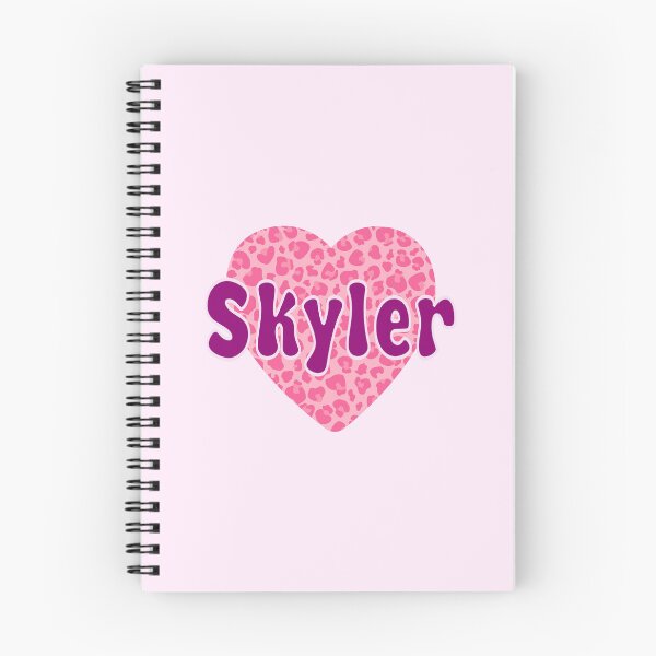 Item preview, Skyler Name Pink Leopard Heart  designed and sold by Jeallan Designs.