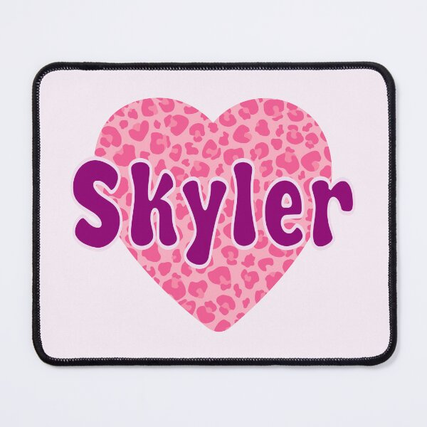 Item preview, Skyler Name Pink Leopard Heart designed and sold by Jeallan Designs.