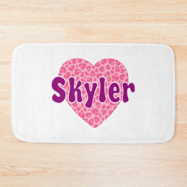 Item preview, Skyler Name Pink Leopard Heart  designed and sold by Jeallan Designs.