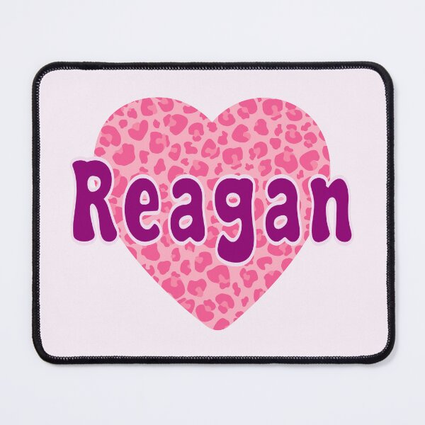Item preview, Reagan Name Pink Leopard Heart designed and sold by Jeallan Designs.