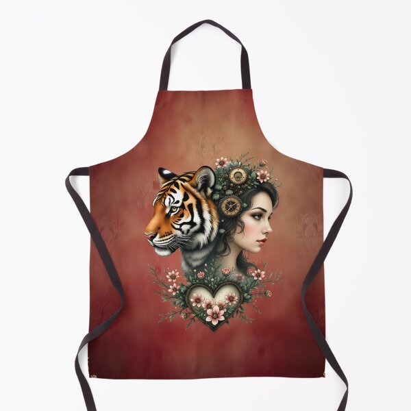 Item preview, Magical steampunk floral world: An artistic, magical portrait design that combines natural motifs with mechanical elements. designed and sold by nicky2342.