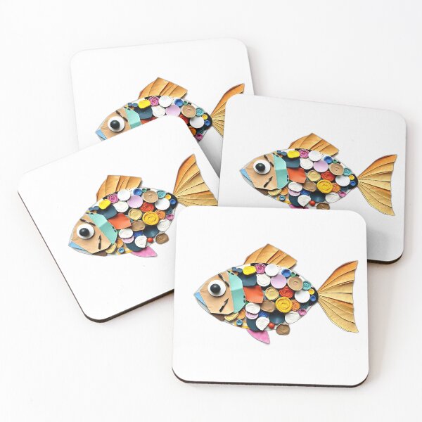 Item preview, Colorful Mixed-Media Mosaic Fish designed and sold by sharon1210.