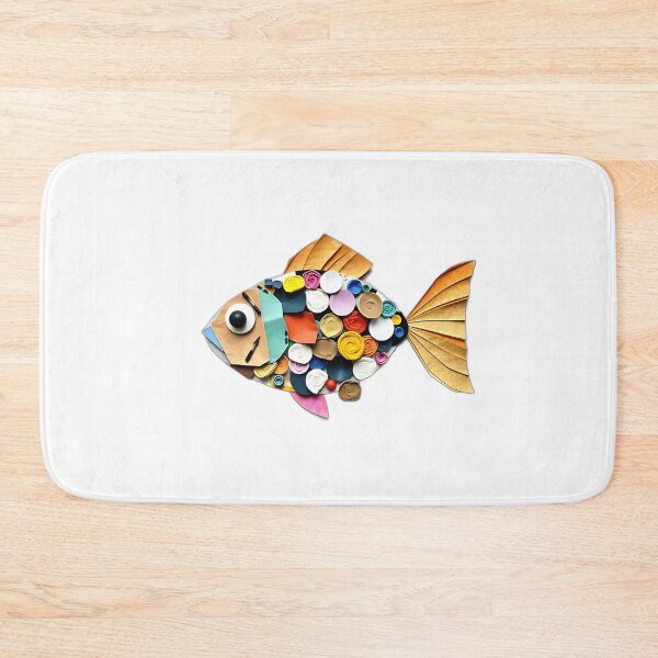 Item preview, Colorful Mixed-Media Mosaic Fish designed and sold by sharon1210.