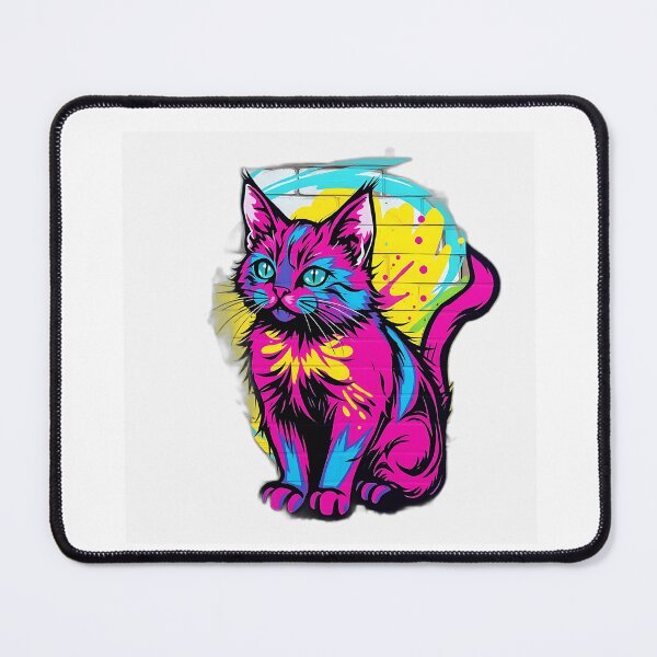 Item preview, Colorful Street Art Cat designed and sold by sharon1210.