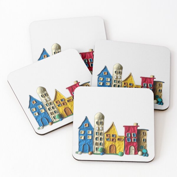 Item preview, Mixed Media Mosaic Buildings designed and sold by sharon1210.