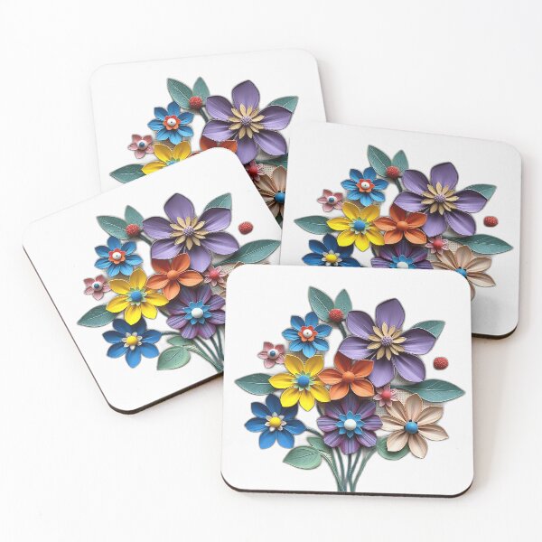 Item preview, Mixed Media Mosaic Flowers designed and sold by sharon1210.