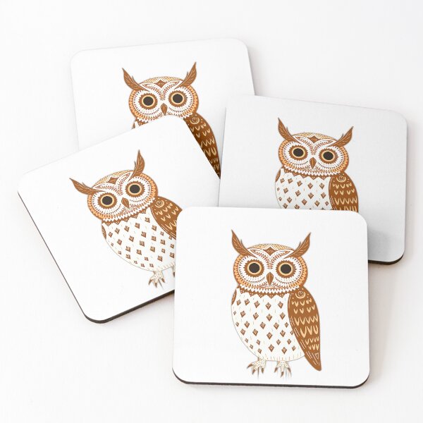 Item preview, Nordic Cinnamon Brown Owl Illustration designed and sold by sharon1210.