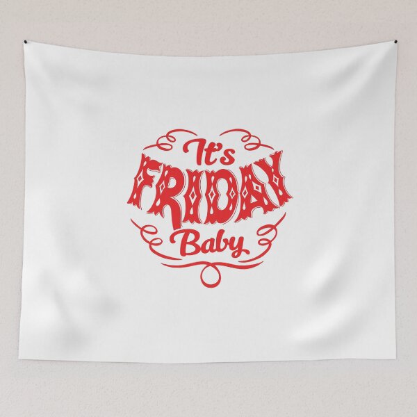Item preview, It’s Friday Baby | Funny Weekend Vibes Typography Design designed and sold by The secret storage room.