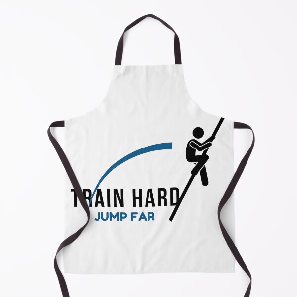Item preview, train hard jump far fierljeppen Motivational Sports Design designed and sold by oldschoolway.