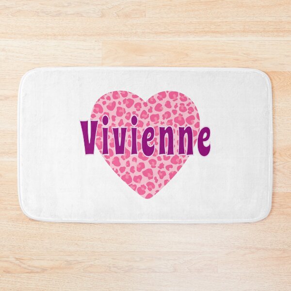 Item preview, Vivienne Name Pink Leopard Heart  designed and sold by Jeallan Designs.