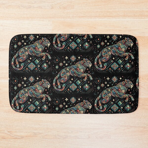 Item preview, Colorful geometric decorative mystic leopard  designed and sold by Dogandesighn.