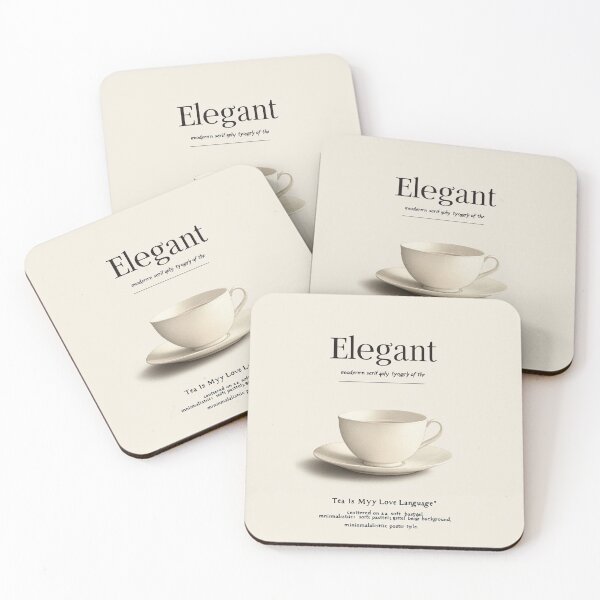 Item preview, Elegant modern serif typography of the quote Tea Is My Love Language  designed and sold by Inkora-Art.