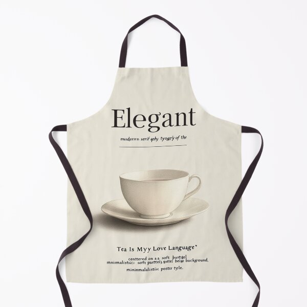 Item preview, Elegant modern serif typography of the quote Tea Is My Love Language designed and sold by Inkora-Art.