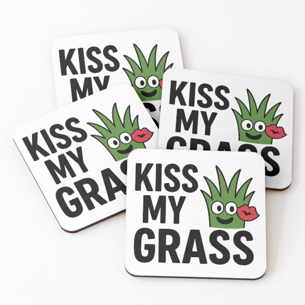Item preview, Kiss My Grass Funny Eco Design designed and sold by Medfel.