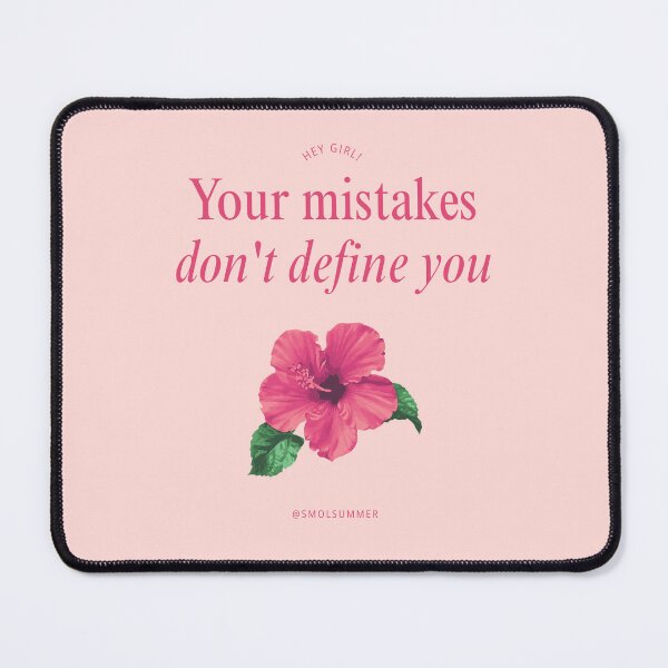 Item preview, Your Mistakes Don’t Define You – Pink Healing & Self Growth Affirmation designed and sold by SmolSummer.Homie.