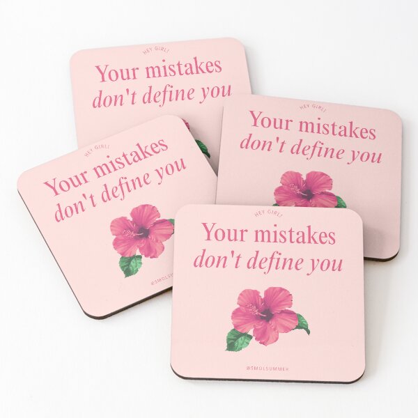 Item preview, Your Mistakes Don’t Define You – Pink Healing & Self Growth Affirmation designed and sold by SmolSummer.Homie.