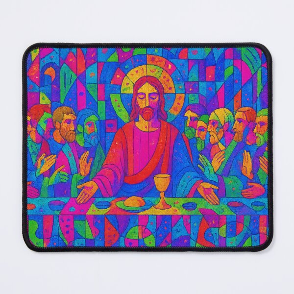 Item preview, The Last Supper Abstract Neon Art designed and sold by Nuvijo.
