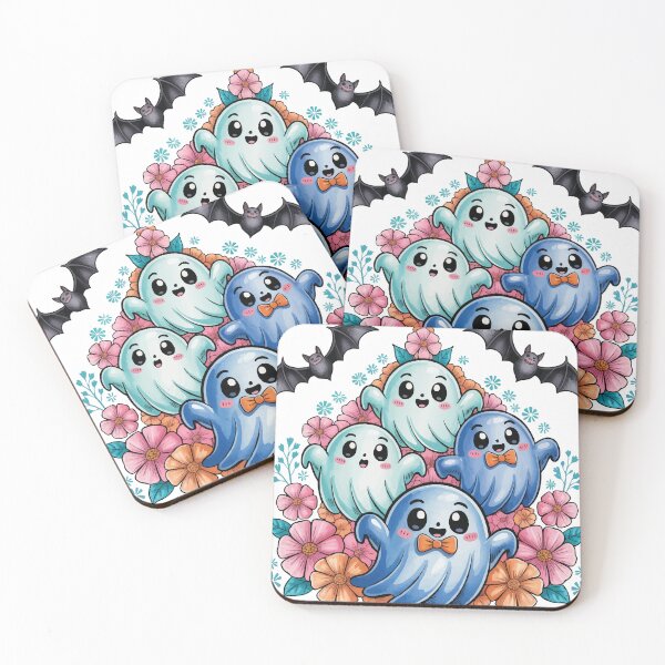 Item preview, Floral Kawaii Ghosts PNG - Cute Bow Ties designed and sold by Charlietule.