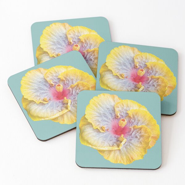 Item preview, Exotic Tropical Yellow Hibiscus Flower With Pink Center designed and sold by Tem‑Tip of pen.