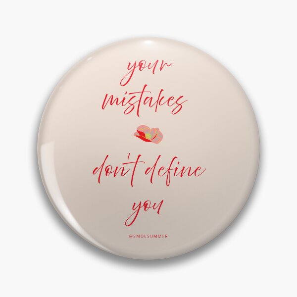 Item preview, Your Mistakes Don’t Define You – Pink Healing & Self Growth Affirmation designed and sold by SmolSummer.Homie.